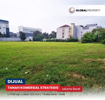 Dijual Kavling Komersial Strategis di Jl. Raya Serpong, Tangerang