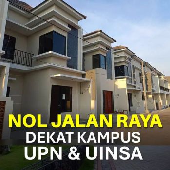 Dijual Rumah 2Lantai Nol JalanRaya Kampus UPN Medokan Rungkut Surabaya