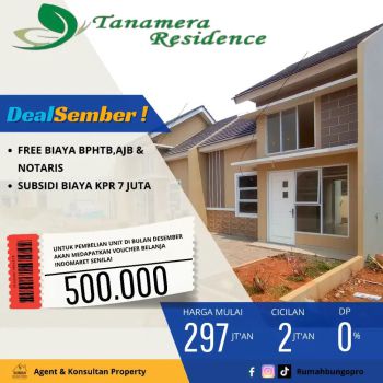 Di Jual Rumah siap Huni Tanpa Dp Dekat RS Sitanala