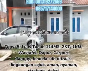 RUMAH DISEWAKAN DI KEYZANA RESIDENCE KALUMBUK