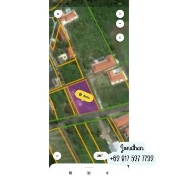 Dijual tanah di pinggir jalan canggu