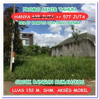 Jual Tanah Joyoagung Dekat UB Malang