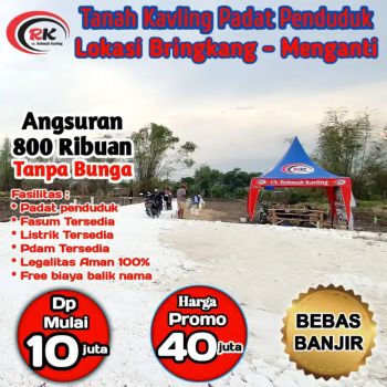Tanah kavling padat penduduk.cv Rohmah kavling
