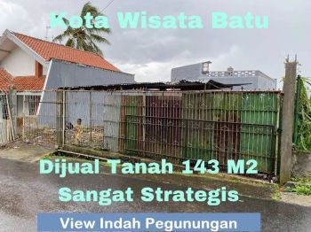 Tanah Sisir Kota Batu SHM Dijual cepat murah B.U View Pegunungan