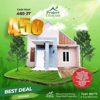 Rumah Syariah Murah Ready Stock Berkonsep Mezzanine Dekat Stasiun Citayam