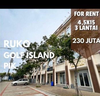 Disewa Ruko Golf Island PIK