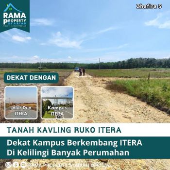TANAH PINGGIR JALAN DEKAT PINTU TOL KOTABARU KAMPUS ITERA