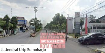 DIJUAL Tnh&Bangunan LD 62 mtr Tengah KOTA MADIUN, Lokasie Mantapp