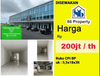 Disewakan Ruko CPI BP Losari Samping janji jiwa ada parkiran basement