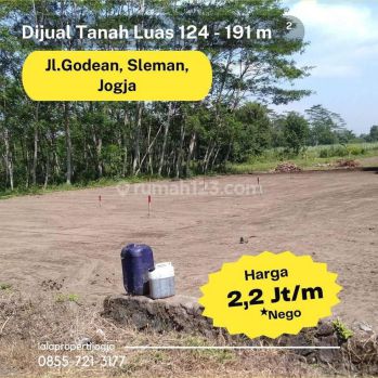 Utara Jl.godean Jogja, Jual Tanah Murah Banget Akses Mudah