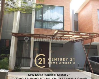 12062 - Rumah bagus fully furnished di bintaro sektor 7, startegis siap huni