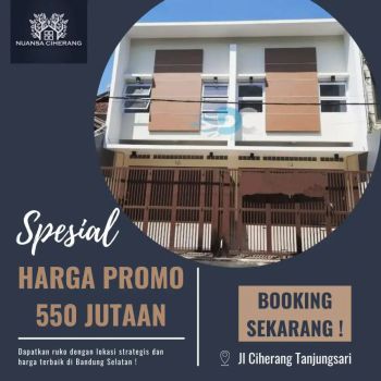 RUKO 2 LANTAI HARGA MURAH LOKASI STRATEGIS!