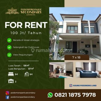 Sewa Rumah Podomoro Park Klaster Amagriya Dengan View Pegunungan