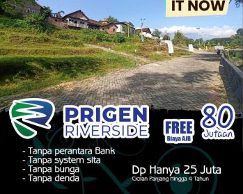 Kavling Pinggir Sungai di Prigen Riverside