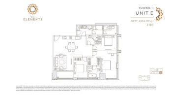 The Elements Apartment Tipe 3 BR
