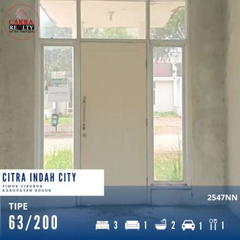 Rumah real estate Murah tanah luas di citra indah city
