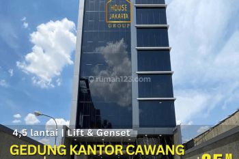 Gedung Kantor Cawang 4,5 Lantai Lift, Genset Parkir 12, Dekat Tol