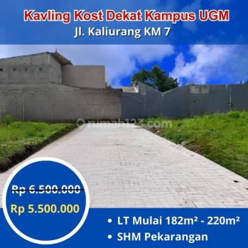 Tanah Kost Premium Jl. Kaliurang Km 7, Dekat Kampus Ugm