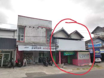 Disewakan Ruko Tepi Jl Magelang km 10 Tridadi Sleman, dekat mall SCH