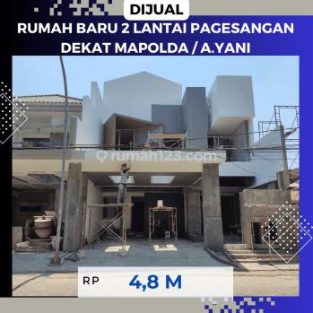 Row Jalan 10 Meter Rumah 2 Lantai Pagesangan Baru Dekat Mapolda