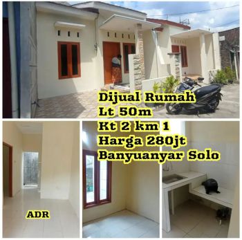 Dijual Rumah Banyuanyar Solo