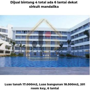 Dijual hotel bintang 4 total 6 lantai