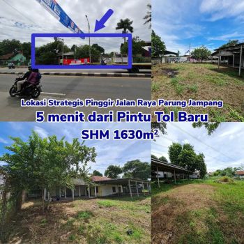 Dijual tanah di parung bogor 5 menit ke jalan raya parung 5 juta /m2