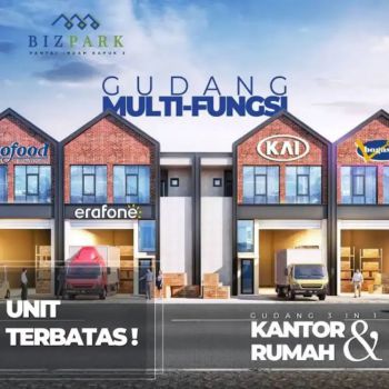 Dijual cepat gudang multiguna bizzpark pik2 lanjut cicilan