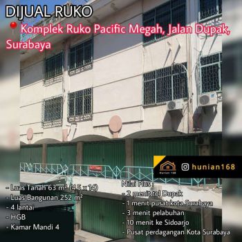 Ruko Raya Mutiara Dupak Pacific Megah Grosir Pasar Turi Sinar Galaxy