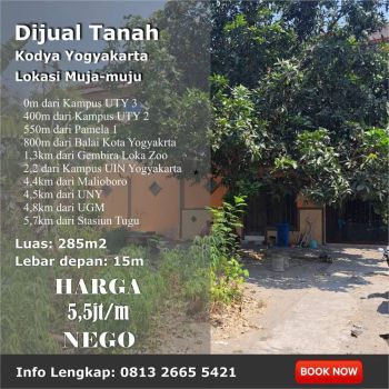 Dijual Tanah Kodya Yogyakarta