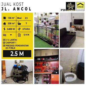 dijual rumah kos kos an di jalan Ancol ( srimahi ) bandung