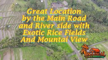 Akses Pinggir Jalan Hotmix 2,700 m2 Dekat Jatiluwih