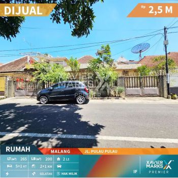 M033 Dijual Rumah Tengah Kota Malang Dekat Kawasan Komersiel Strategis