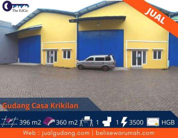 Jual Gudang Casa Krikilan Driyorejo 15 Menit dari Gerbang Tol Krian