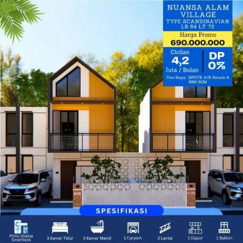 RUMAH CLUSTER ANTI BANJIR SETU BEKASI