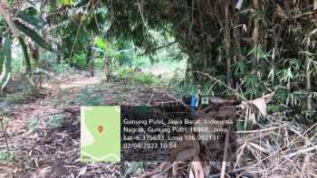 Dijual Tanah SHM Lokasi Ciangsana Di Cibubur Dekat Kota Wisata 440m2