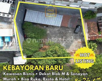 Kavling Startegis Dekat Rspp Blok M Senayan Persegi Jalan Ramai