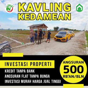 Tanah Kavling Kredit - Tanah Kavling Murah - Lokasii Kedamean City