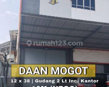 Gudang Area Daan Mogot Dengan Kantor Parkir Luas, Bebas Banjir, Lantai Pabrik