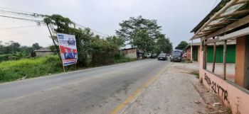 Tanah deket kampus untirta bentuk persegi lebar muka 25 m2 buat ruko