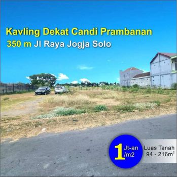 500 Meter Jl. Jogja Solo, Tanah 1 Jutaan Timur Candi Prambanan