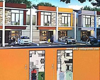 Disewakan Rumah Cluster Scarlet Type Blue Ivy Pik2