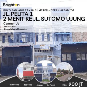Ruko Inti Kota, Jl. Pelita 1, 2 Menit Ke Jl. Sutomo Ujung