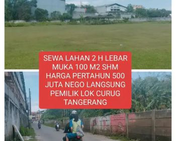 Sewa lahan full panel lokasi curug tangerang