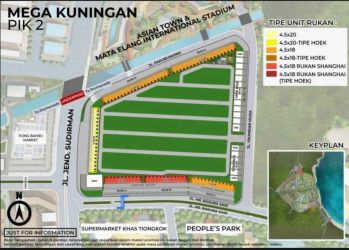 Dijual cepat ruko mega kuningan boulevard hadap jalan sudirman