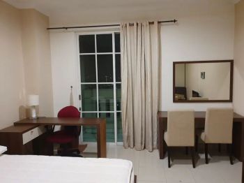 For rent fully furnished studio apartment with hotel facilities