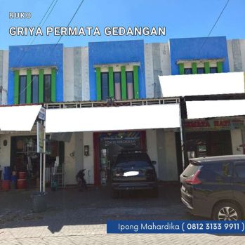 Ruko Sidoarjo Kawasan Ramai di Perum Griya Permata Gedangan