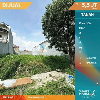 Dijual Tanah Kavling Murah di Lembah Dieng Malang