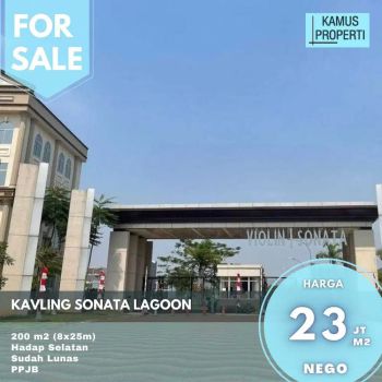 Kavling Cantik Sonata Lagoon Golf Island Pik 8x25 Badan Murah