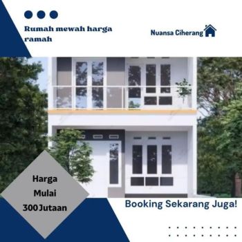 RUMAH LANTAI 2 MEWAH AMAN HARGA TERMURAH! FREE DESIGN!